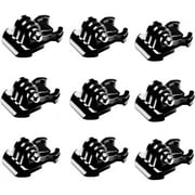9 pcs Buckle Clip Basic Mount Compatible with GoPro Hero 8 Max 7 (2018) 6 5 4 3+ 3 2 Black Silver Session Fusion, DJI
