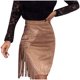 thumbnail image 1 of Moda mujer Sexy borla sólido A-Line corto Irregular nalgas Mini falda Wmkox8yi  FGJ832, 1 of 7