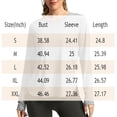 thumbnail image 3 of WTOBBY Women's Round Neck Loose Fit Sun Shirt - Long Sleeve UPF 50+ Athletic Top for Outdoor Sports, Casual Wear, Summer Activities and Exercise ,Green L, 3 of 5