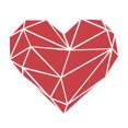 thumbnail image 2 of Gwong Decoración hogareña Espejo de acrílico del corazón geométrico espejo decorativo decorativo pegatina de pared tridimensional Gwong 21050589, 2 of 7