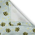thumbnail image 4 of Ambesonne Queen Bee Window Valance, Hand Drawn Flower Motifs, 54" X 18", Pale Blue and Yellow, 4 of 5