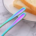 thumbnail image 4 of ORUYROP 8 Pieces Butter Knives, Stainless Steel Cheese Spreader (Rainbow), 4 of 6