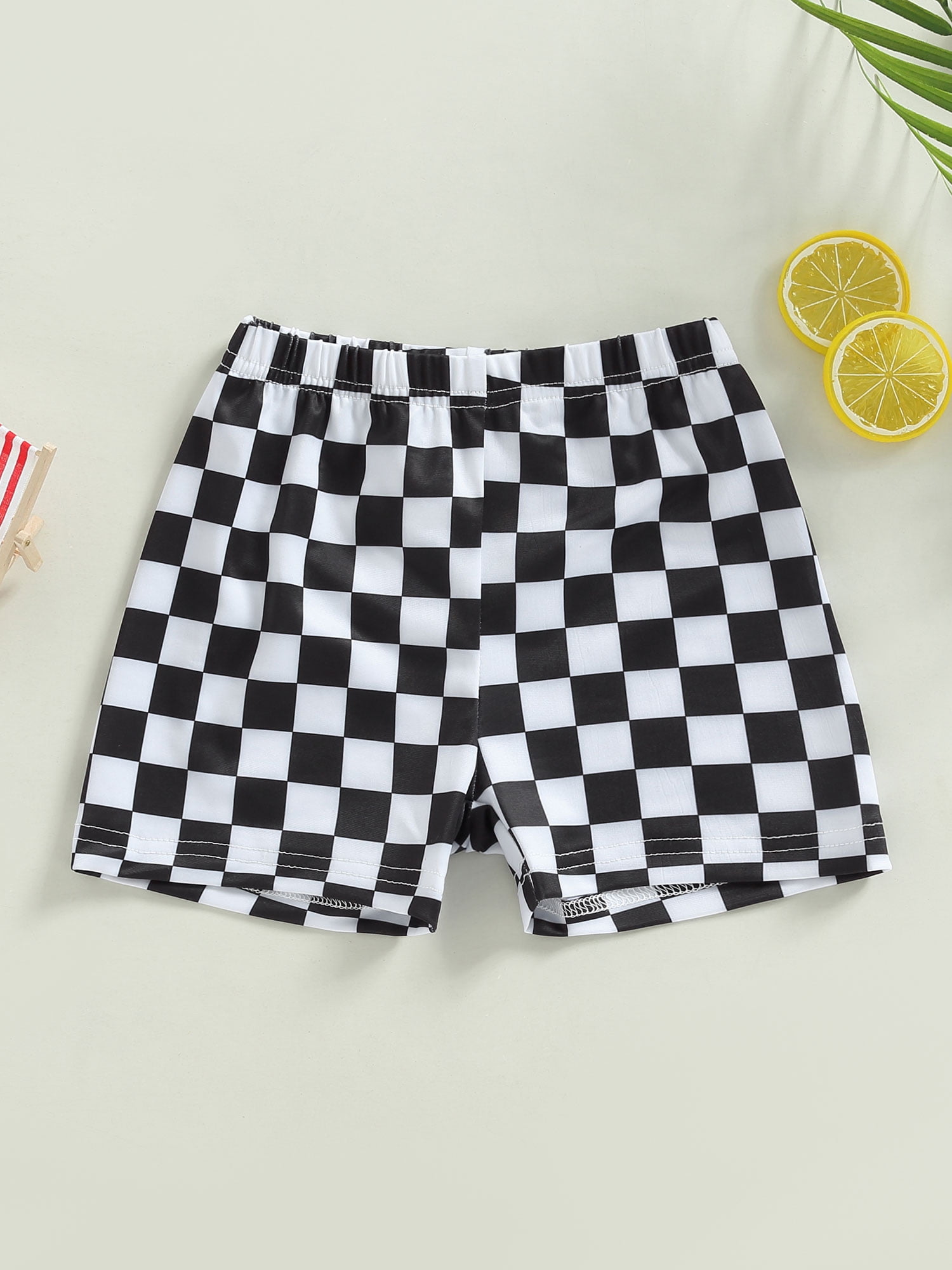 Nº21 Kids Checked logo-print Swim Shorts - Farfetch