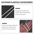 thumbnail image 5 of 50 Feet x 1/4inch Flag Pole Halyard Rope with 4 Pieces Flag Pole Hook Clips,Outdoor Flagpole Accessories Compatible, 5 of 8