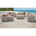 thumbnail image 2 of Coast 12 Piece Outdoor Wicker Patio Furniture Set in Wheat, 2 of 2