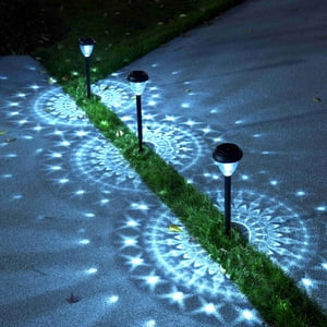 ExcMark Solar Pathway Lights 10-Pack Cool White