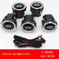 thumbnail image 3 of Boquilla de lámpara de turbina LED, luz ambiental de ventilación de aire para Benz C/GLC/E/A/CLA/GLA/S/V W205 X253 W213 W176 W117 W156 W222 W447 W464 W206, 3 of 5