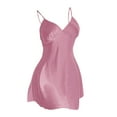 thumbnail image 3 of ZHENHONG Nightgowns for Women, Nightdress Sexy Skirt Summer Thin Breathable Home Dress Ladies Pajamas, Women's Sleepwear Pink, 3 of 7