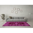 thumbnail image 3 of Ahgly Company Indoor Round Medallion Pink Traditional Area Rugs, 5' Round, 3 of 4