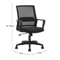 thumbnail image 3 of Silla de Oficina Midtown Concept Negra con ruedas, 3 of 3