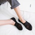 thumbnail image 3 of ENJOYW Mode Été Femmes Antidérapant Pure Dentelle Florale Invisible No Show Bateau SocksNylon, 3 of 7