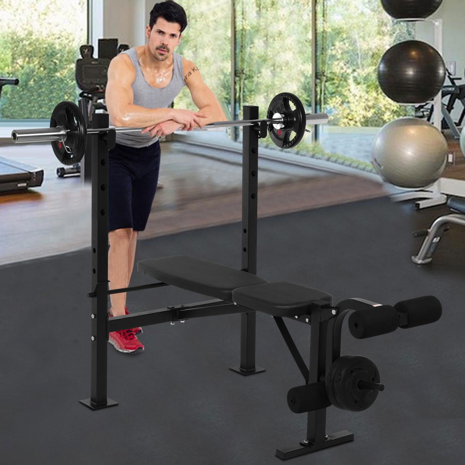 Weight-lifting Machine Fitness Equipment Multifunctional Weight-lifting Bed 