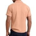 thumbnail image 4 of Men's Shirts Short Sleeve Casual Shirts Button Down Shirt Beach Summer Wedding Shirt Complexion 3XL, 4 of 8