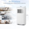 thumbnail image 3 of Costway 10000 BTU Portable Air Conditioner 3-in-1 AC Unit With Cool Dehum Fan Sleep Mode, 3 of 10