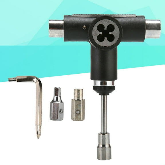 RENACLIPY T-Shape Skate Tool Portable Skateboard Repair Kit for Easy Maintenance, Adjustment & Assembly