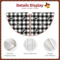 thumbnail image 5 of Bingfone Christmas Tree Skirt Mat Christmas Decoration Interior 36"-Anchor Black Tartan Plaid, 5 of 8