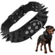 thumbnail image 4 of Spiked Dog Collar, AntiBiting Leather Dog Collar, Adjustable Protective Neck with DRing, AntiBiting Neck Collar for Medium Dogs/18.521.7 Inches, 4 of 4