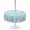Aqua, Turquoise, White, Seafoam, variant on Outdoor Tablecloth with Umbrella Hole for Patio/Picnic/Party/Camping, Ocean Shells Waterproof Table Cloth Rectangle Table Cover Washable, Watercolor Blue Summer Coastal Starfish Conch (60"x 102")