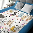 thumbnail image 5 of Cute Cat Butterfly Blanket Throw Super Soft and Cozy Blankets for Home Decoration, Couch, Bed, Sofa 50 in x 40 in Small for Kids for All Seasons, 5 of 6