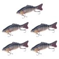 thumbnail image 1 of 5 piezas Señora de pesca Swimbaits Realista Crankbaits de hundimiento Cebos duros para los regalos de salmón de walleye para hombres, 1 of 8