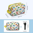 thumbnail image 3 of Toiletries Bag,White Cartoon Colorful Dinosaurs Pattern Mens Womens Toiletry Bag Bathroom Bag,Waterproof Toiletry Travel Bag Dopp Kit Shaving Bag 11x6.3x5.1 Inch, 3 of 5