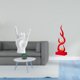 thumbnail image 2 of Escultura Creativa De Gesto De Mano Con Llamas, Moderna Estatua Abstracta De Dedo En Llamas, Adorno De Resina Para Decoración De Apartamento, Dormitorio, Restaurante, Patio, Oficina., 2 of 8