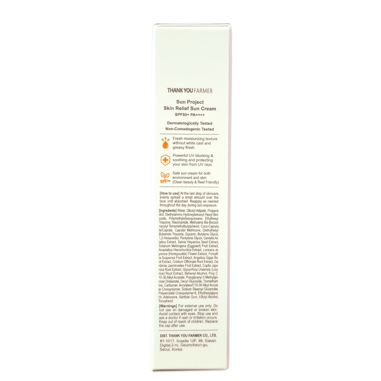 Thank You Farmer Sun Project Skin Relief Sun Cream, SPF 50+, 1.75 fl oz, 2-pack