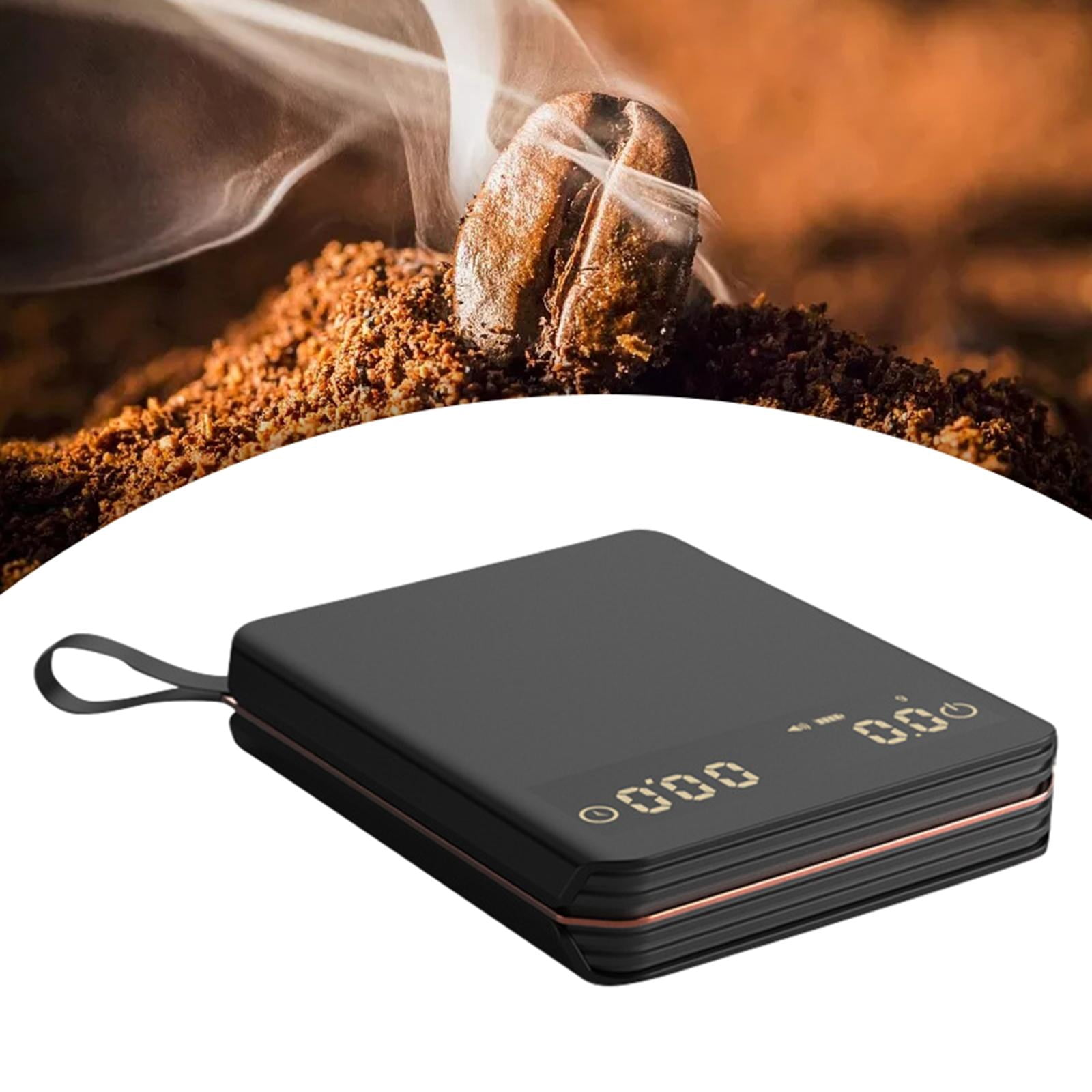 Fiocias Coffee Scale with Timer 2kg 0.1G Precision Portable Multifunction Kitchen Coffee