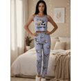 thumbnail image 2 of Conjunto Pijama Mujer Blusa Y Pantalón Dama Piyama Pyjama, 2 of 5