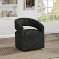 thumbnail image 6 of Devin Swivel Chair in Midnight Black Fabric, 6 of 8