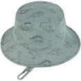 thumbnail image 2 of Zando Beach Baby Sun Hat UPF 50+ Sun Protection Wide Brim Summer Baby Boy Bucket Hats Cute Toddler Sun Hats for Boy Seaweed&nbsp;Blue Dinosaur M, 2 of 9
