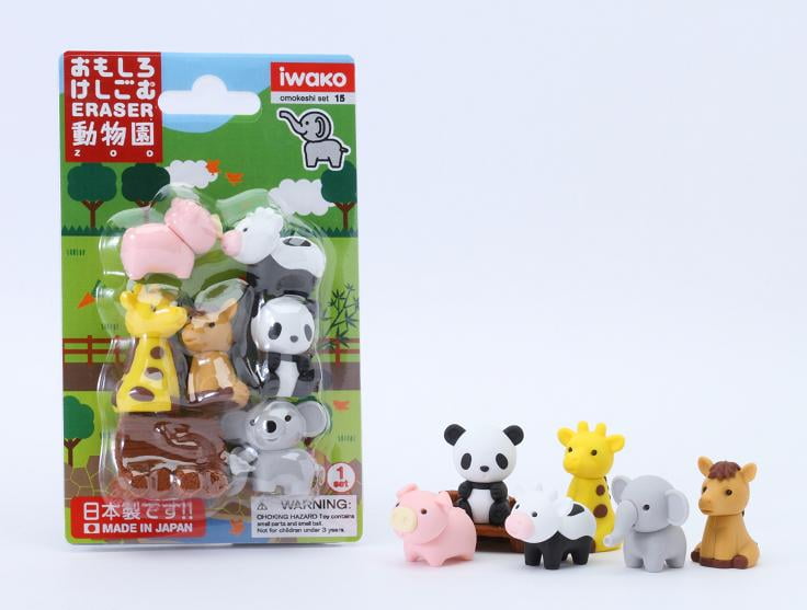 Iwako Erasers Animal Overstock Pack of 10 Animals Will be Randomly Selec... New 