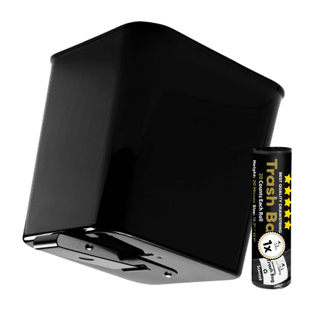 Haussimple Car Trash Can With Spill Proof Floor Mat Clip Style with Trash Bags
