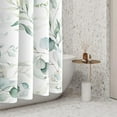 thumbnail image 4 of Eucalyptus Leaves Shower Curtains Modern Aesthetics Nature Green Leaves Waterproof Washable Fabric Bathroom Decor Unique Design Shower Curtain with Hooks, 72x84 Inch, 4 of 4