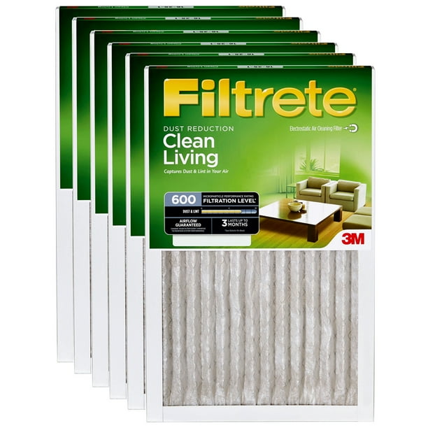Filtrete 20x20x1 MERV 8 Dust Reduction Filter 6PK