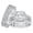 Men's Size 8 & Women's Size 10, variant on Wedding Rings Set for His and Her Couple Rings Cushion Round Cut Men Ring Silver Plated Engagement Promise Rings Size 9&7