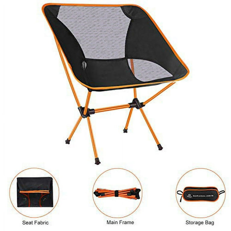 Travel Ultralight Folding Chair Superhard High Load Outdoor Camping Chair  Portable Beach Hiking Picnic Seat Fishing Tools Chair
