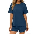 thumbnail image 5 of Women's Lounge Set 2026 New Cycling Shorts with Oversized Shirt 2-Piece Set Yoga Workout Casual Wear, 5 of 6