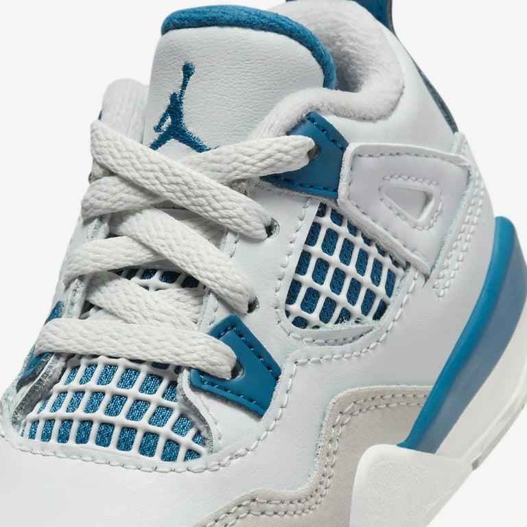 Nike Jordan 4 Retro Off White Military Blue BQ7670 141 Toddler Size 9 Walmart