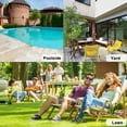 thumbnail image 3 of FDW Patio Furniture Set 3 Piece Patio Chair Bistro Set Outdoor Rattan Chairs Wicker Conversation Set for Backyard Porch Poolside Lawn, Black, 3 of 7