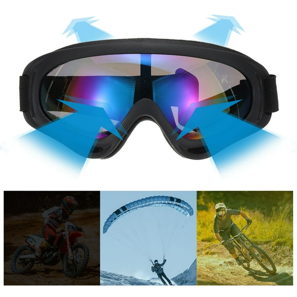 Lievermo Lunettes de moto pour Dirt Bike, lunettes de moto, lot de 2 lunettes pour VTT, lunettes de conduite, lunettes de ski, lunettes coupe-vent, lunettes de casque de course pour adultes, hommes