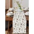 thumbnail image 4 of ERUNPONLY Western Cowboy Table Runner - 48 Inch Long Retro Desert Cactus Country Cowboy Brown Cotton and Linen Blended Dress Scarves Farmhouse Table Runner for Kitchen Dining, Coffee Table, 13" x 48", 4 of 8