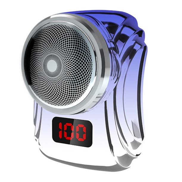 Mini afeitadora eléctrica, afeitadora ligera para barba y rostro, de bajo ruido para el hogar (azul) Ehuebsd Libre de BPA