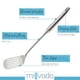 thumbnail image 2 of Espátula de cocina Millvado, acero inoxidable, 38 cm, metal Turner, 2 of 7