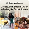 thumbnail image 5 of LG 32" 4K UHD IPS Touchscreen Smart Monitor Swing with Rolling Stand, 32U889SA-W, 5 of 25