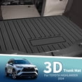 thumbnail image 2 of Unique Bargains Flat Face Cargo Liner Rear Trunk Mat Trunk Cargo Luggage Boot Tray Mat Vertical Stripes Pattern for Toyota Highlander 2024-2025 Anti-Slip, 2 of 7