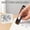 Black, variant on Portable Push Stapler, Reusable Clips Handheld Paper Clam Dispenser, No Hole Binding Tool for Documents, Zip Clip for Paper for Home and Office - White