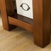 Leick Home Mission Impeccable Solid Wood Storage End Table, Medium Oak