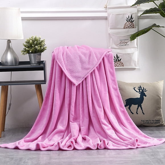 Airpow Warm Quilt Super Soft Warm Solid Warm Micro Plush Fleece Blanket Throw Rug Sofa Bedding for All Seasons,Ultra Soft Warm.for Bed,Sofa,Couch, Camping,and Travel