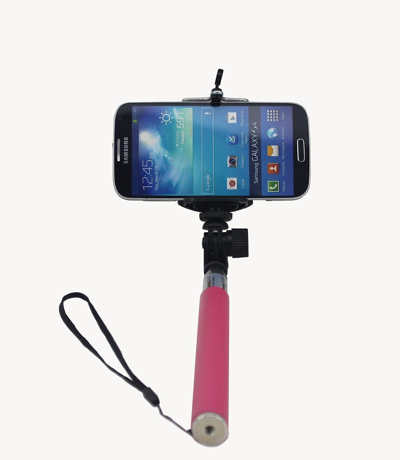 Extendable Handheld Selfie Stick MONOPOD - 7.87" to 38.19" Height - 1.10 lb Load Capacity For iPhone X iPhone 8 8 Plus 7 7Plus 6 6s Plus SE 5 5s 5c Samsung Galaxy S8 S8 plus - Pink